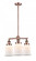 Canton - 3 Light - 18 inch - Antique Copper - Stem Hung - Chandelier (3442|207-AC-G181)
