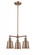 Addison - 3 Light - 19 inch - Antique Copper - Stem Hung - Chandelier (3442|207-AC-M9-AC)