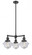 Oxford - 3 Light - 20 inch - Oil Rubbed Bronze - Stem Hung - Chandelier (3442|207-OB-G532-LED)