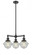 Oxford - 3 Light - 20 inch - Oil Rubbed Bronze - Stem Hung - Chandelier (3442|207-OB-G534)