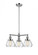 Fulton - 3 Light - 22 inch - Polished Chrome - Stem Hung - Chandelier (3442|207-PC-G172)