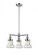 Bellmont - 3 Light - 18 inch - Polished Chrome - Stem Hung - Chandelier (3442|207-PC-G194-LED)