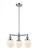 Beacon - 3 Light - 19 inch - Polished Chrome - Stem Hung - Chandelier (3442|207-PC-G201-6)