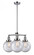 Beacon - 3 Light - 22 inch - Polished Chrome - Stem Hung - Chandelier (3442|207-PC-G202-8-LED)