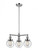 Beacon - 3 Light - 19 inch - Polished Chrome - Stem Hung - Chandelier (3442|207-PC-G204-6)