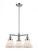 Cone - 3 Light - 22 inch - Polished Chrome - Stem Hung - Chandelier (3442|207-PC-G41)