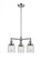 Bell - 3 Light - 19 inch - Polished Chrome - Stem Hung - Chandelier (3442|207-PC-G52-LED)