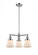 Cone - 3 Light - 19 inch - Polished Chrome - Stem Hung - Chandelier (3442|207-PC-G61-LED)