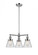 Cone - 3 Light - 19 inch - Polished Chrome - Stem Hung - Chandelier (3442|207-PC-G62)