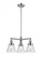 Cone - 3 Light - 19 inch - Polished Chrome - Stem Hung - Chandelier (3442|207-PC-G64)