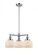 Bell - 3 Light - 22 inch - Polished Chrome - Stem Hung - Chandelier (3442|207-PC-G71)