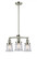 Canton - 3 Light - 18 inch - Polished Nickel - Stem Hung - Chandelier (3442|207-PN-G182S)