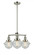 Oxford - 3 Light - 20 inch - Polished Nickel - Stem Hung - Chandelier (3442|207-PN-G534)