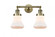 Bellmont - 2 Light - 17 inch - Antique Brass - Adjustable Bath Vanity Light (3442|208-AB-G191)