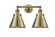 Appalachian - 2 Light - 18 inch - Antique Brass - Adjustable Bath Vanity Light (3442|208-AB-M13-AB)