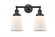 Canton - 2 Light - 17 inch - Matte Black - Adjustable Bath Vanity Light (3442|208-BK-G181)