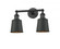 Addison - 2 Light - 16 inch - Matte Black - Adjustable Bath Vanity Light (3442|208-BK-M9-BK-LED)