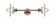 Halophane - 2 Light - 9 inch - Antique Copper - Adjustable Bath Vanity Light (3442|208L-AC-G1)