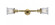 Canton - 2 Light - 6 inch - Brushed Brass - Adjustable Bath Vanity Light (3442|208L-BB-G182S-LED)