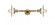 Halophane - 2 Light - 9 inch - Brushed Brass - Adjustable Bath Vanity Light (3442|208L-BB-G1-LED)