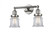 Canton - 2 Light - 17 inch - Polished Nickel - Adjustable Bath Vanity Light (3442|208-PN-G182S-LED)