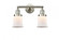 Canton - 2 Light - 17 inch - Brushed Satin Nickel - Adjustable Bath Vanity Light (3442|208-SN-G181S)
