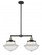 Oxford - 2 Light - 25 inch - Black Antique Brass - Stem Hung - Adjustable Island Light (3442|209-BAB-G542)