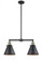 Appalachian - 2 Light - 23 inch - Black Antique Brass - Stem Hung - Adjustable Island Light (3442|209-BAB-M13-BK-LED)