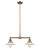 Halophane - 2 Light - 21 inch - Brushed Brass - Stem Hung - Adjustable Island Light (3442|209-BB-G1-LED)