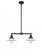 Halophane - 2 Light - 21 inch - Matte Black - Stem Hung - Adjustable Island Light (3442|209-BK-G1)