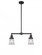 Canton - 2 Light - 21 inch - Matte Black - Stem Hung - Adjustable Island Light (3442|209-BK-G182S)