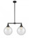 Beacon - 2 Light - 25 inch - Matte Black - Stem Hung - Adjustable Island Light (3442|209-BK-G204-10)