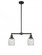 Colton - 2 Light - 22 inch - Matte Black - Stem Hung - Adjustable Island Light (3442|209-BK-G302-LED)