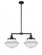 Oxford - 2 Light - 25 inch - Matte Black - Stem Hung - Adjustable Island Light (3442|209-BK-G542)