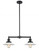 Halophane - 2 Light - 21 inch - Oil Rubbed Bronze - Stem Hung - Adjustable Island Light (3442|209-OB-G1-LED)