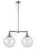 Beacon - 2 Light - 25 inch - Polished Chrome - Stem Hung - Adjustable Island Light (3442|209-PC-G204-10-LED)