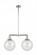 Beacon - 2 Light - 25 inch - Polished Nickel - Stem Hung - Adjustable Island Light (3442|209-PN-G204-10)