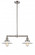 Halophane - 2 Light - 21 inch - Brushed Satin Nickel - Stem Hung - Adjustable Island Light (3442|209-SN-G1-LED)