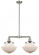 Oxford - 2 Light - 25 inch - Brushed Satin Nickel - Stem Hung - Adjustable Island Light (3442|209-SN-G541-LED)