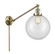 Beacon - 1 Light - 10 inch - Antique Brass -Adjustable Swing Arm (3442|237-AB-G202-10)