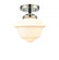 Oxford - 1 Light - 8 inch - Black Polished Nickel - Semi-Flush Mount (3442|284-1C-BPN-G531)