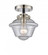 Oxford - 1 Light - 8 inch - Black Polished Nickel - Semi-Flush Mount (3442|284-1C-BPN-G534)