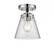 Cone - 1 Light - 6 inch - Black Polished Nickel - Semi-Flush Mount (3442|284-1C-BPN-G62-LED)