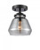 Fulton - 1 Light - 7 inch - Oil Rubbed Bronze - Semi-Flush Mount (3442|284-1C-OB-G173)