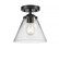 Cone - 1 Light - 8 inch - Oil Rubbed Bronze - Semi-Flush Mount (3442|284-1C-OB-G42-LED)