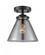 Cone - 1 Light - 8 inch - Oil Rubbed Bronze - Semi-Flush Mount (3442|284-1C-OB-G43-LED)