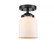 Bell - 1 Light - 5 inch - Oil Rubbed Bronze - Semi-Flush Mount (3442|284-1C-OB-G51)