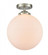 Beacon - 1 Light - 10 inch - Brushed Satin Nickel - Semi-Flush Mount (3442|284-1C-SN-G201-10-LED)