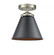 Appalachian - 1 Light - 8 inch - Brushed Satin Nickel - Semi-Flush Mount (3442|284-1C-SN-M13-BK)