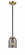 Bell - 1 Light - 5 inch - Black Antique Brass - Stem hung - Mini Pendant (3442|284-1S-BAB-G53-LED)